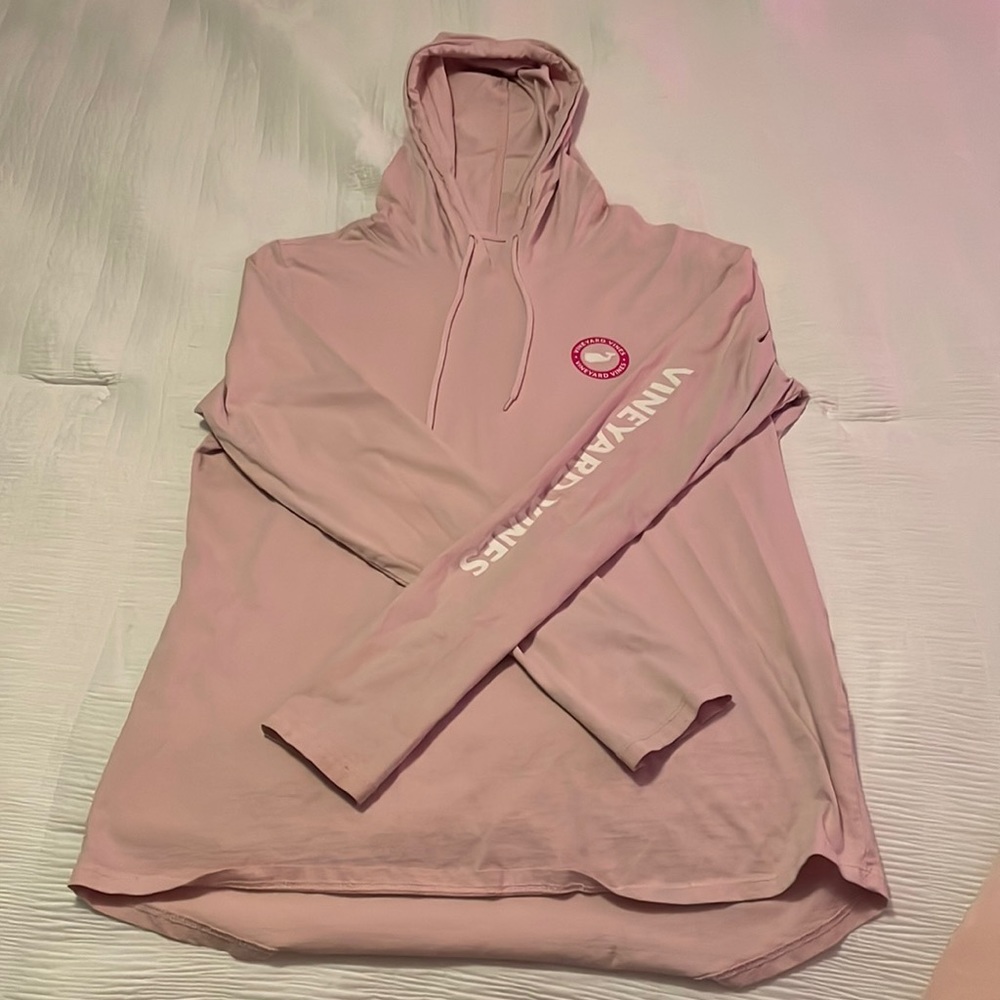 Vineyard Vines Pink Hoodie Tee